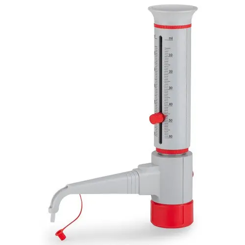 Globe Scientific Bottle Top Dispenser, Volume Range 5mL - 60mL, 1.0mL Increments